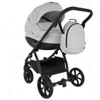 Детская коляска Tutis Nanni 7 Кожа 3 в 1 1533069 Light Silver