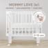 Детская кровать-трансформер Happy Baby Mommy Love + комплект расширения, White (Белый)
