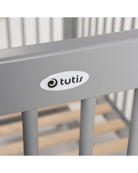 Детская кроватка Tutis Nature с маятником серый