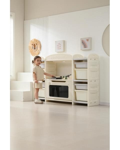 Кухня детская UNIX Kids Cook & Store 8 ящиков Grey