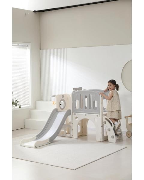 Игровой комплекс с горкой UNIX Kids Star Grey