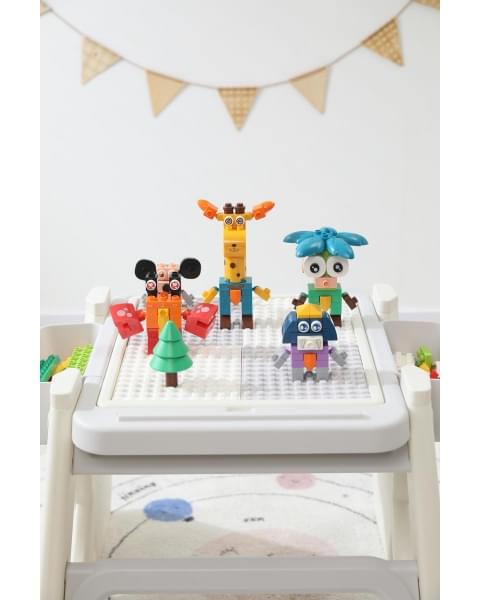 Стул для кормления UNIX Kids Cloud Трансформер (3 in 1) Grey