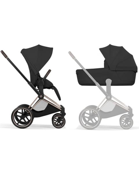 Коляска Cybex Priam V Rosegold Style Collection 2 в 1 Sepia Black