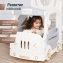 Игровой комплекс с горкой UNIX Kids Bus 171 см Grey