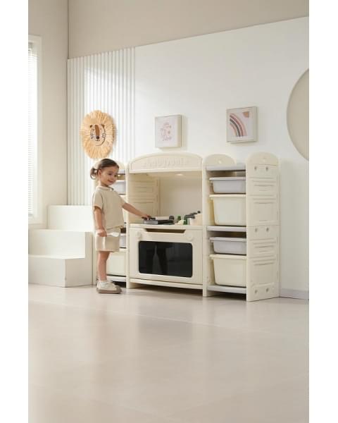 Кухня детская UNIX Kids Cook & Store 8 ящиков Grey