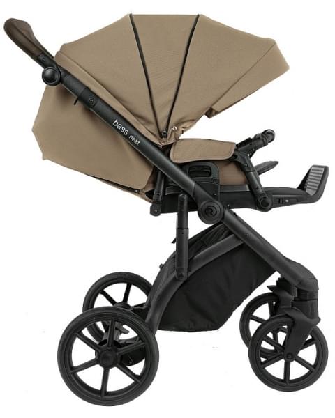 Детская коляска Roan Bass Next 2.0 3 в 1 с автокреслом Tutis Elo Lux EduSky Black BSN/42/2 Mocha Mousse/Black/руч.Cappuccino