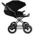 Детская коляска Roan Bass Next Classic 2.0 d12 3 в 1 с автокреслом Tutis Elo Lux EduSky Black BNC/85/2 Caviar/Black/руч.Cappuccino