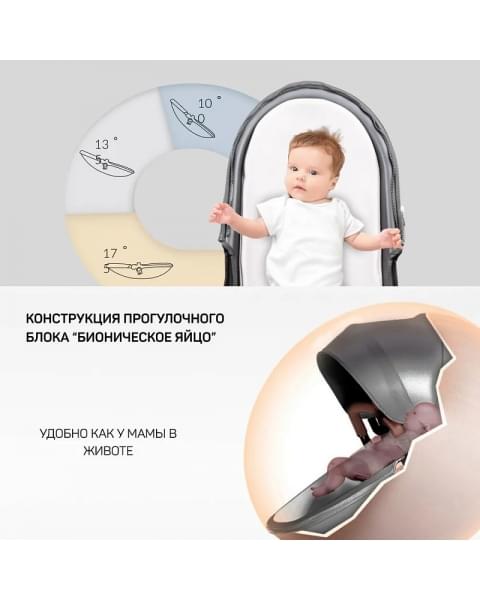 Детская коляска трансформер Farfello Aimile PRO темно-серый A5-6 экокожа