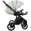 Детская коляска Roan Bass Next Кожа 2.0 3 в 1 с автокреслом Tutis Elo Lux EduSky Black BNL/70/2 Island Stone /Black/ руч.Коричневый