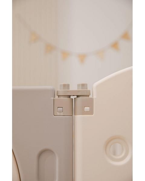 Манеж UNIX Kids DeLuxe Grey,180 x 200 см с игровыми аксессуарами