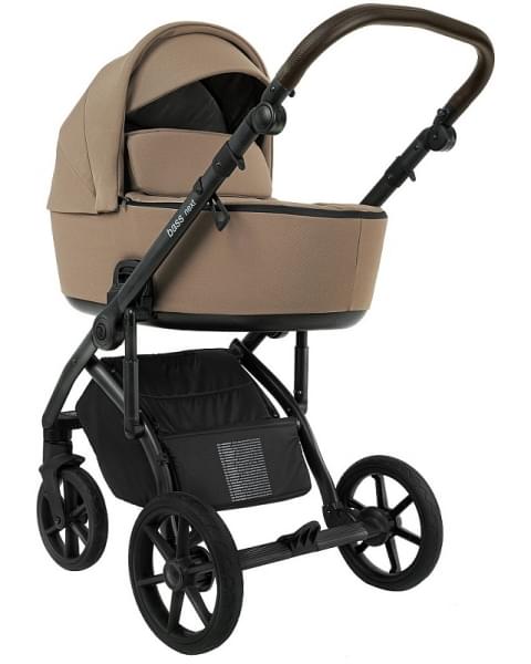 Детская коляска Roan Bass Next 2.0 3 в 1 с автокреслом Tutis Elo Lux EduSky Black BSN/42/2 Mocha Mousse/Black/руч.Cappuccino
