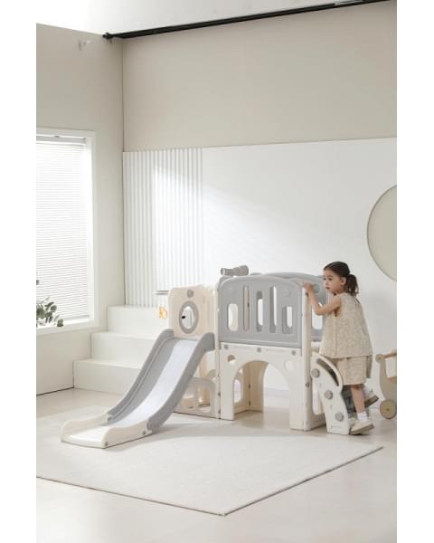 Игровой комплекс с горкой UNIX Kids Star Grey