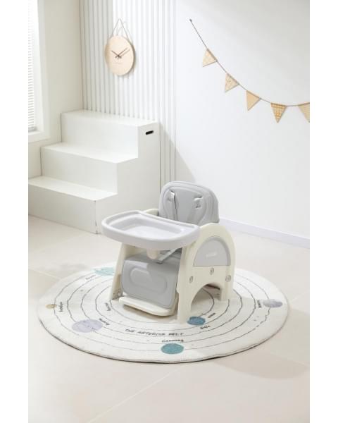 Стул для кормления UNIX Kids Cloud Трансформер (3 in 1) Grey