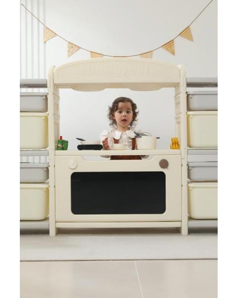 Кухня детская UNIX Kids Cook & Store 8 ящиков Grey