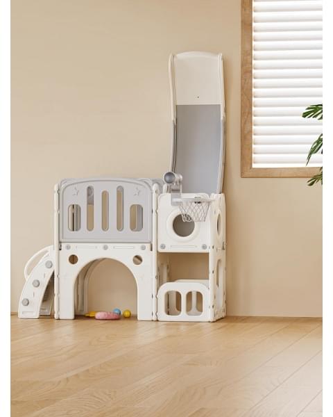 Игровой комплекс с горкой UNIX Kids Star Grey