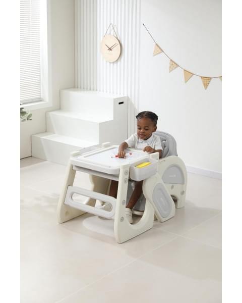 Стул для кормления UNIX Kids Cloud Трансформер (3 in 1) Grey