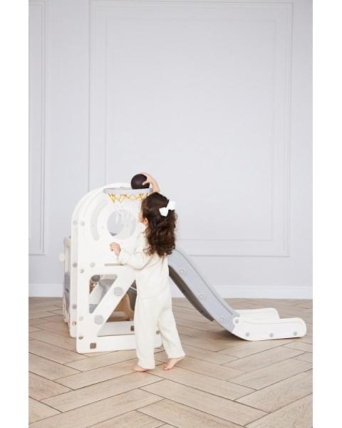 Игровой комплекс с горкой UNIX Kids Bus 171 см Grey