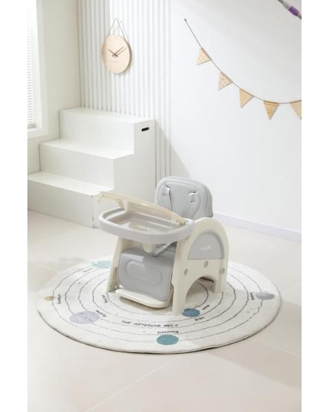 Стул для кормления UNIX Kids Cloud Трансформер (3 in 1) Grey