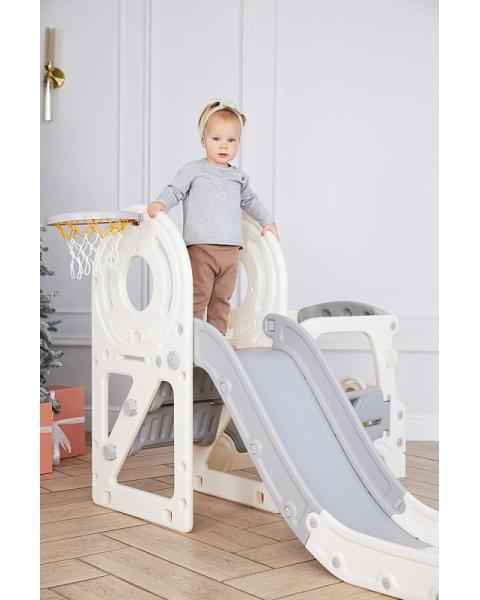 Игровой комплекс с горкой UNIX Kids Bus 171 см Grey