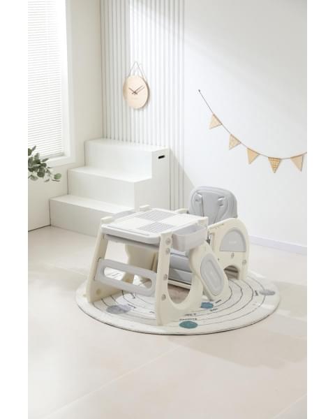 Стул для кормления UNIX Kids Cloud Трансформер (3 in 1) Grey