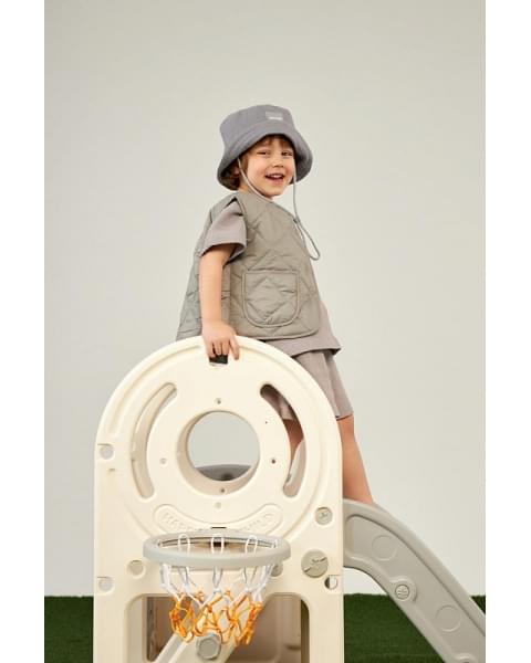 Игровой комплекс с горкой UNIX Kids Bus 171 см Grey