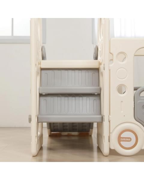 Игровой комплекс с горкой UNIX Kids Bus 171 см Grey