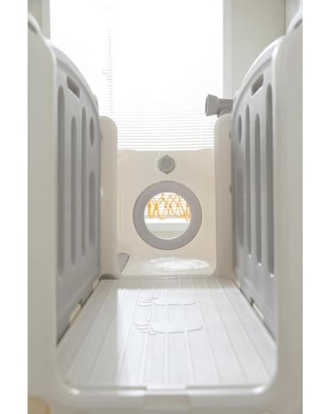 Игровой комплекс с горкой UNIX Kids Star Grey