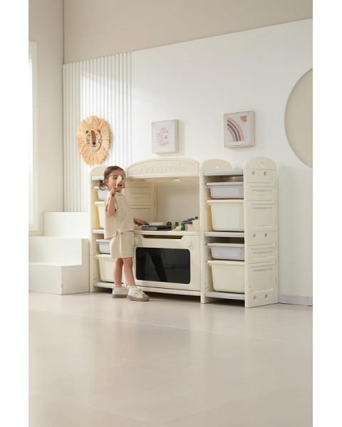 Кухня детская UNIX Kids Cook & Store 8 ящиков Grey