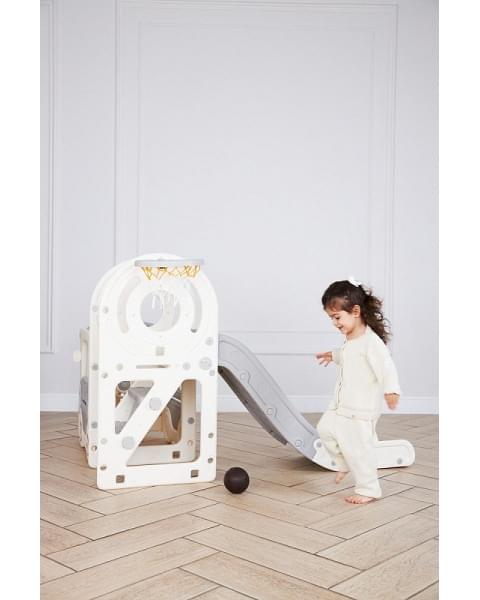 Игровой комплекс с горкой UNIX Kids Bus 171 см Grey