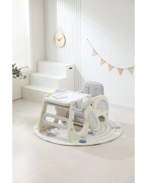 Стул для кормления UNIX Kids Cloud Трансформер (3 in 1) Grey