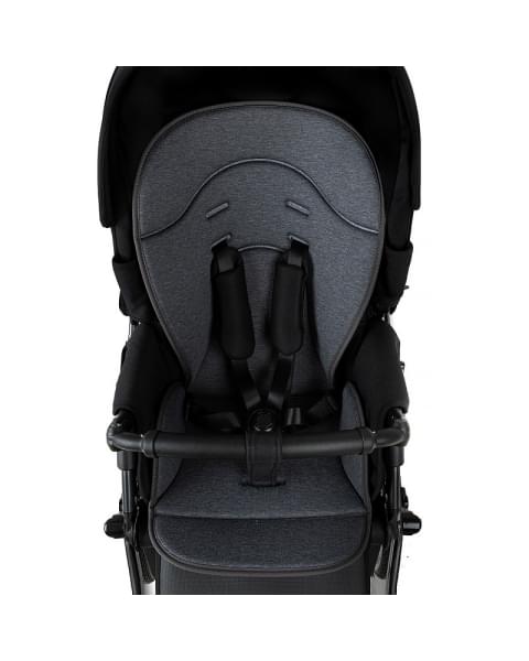 Детская коляска Roan Bass Next Classic 2.0 d12 3 в 1 с автокреслом Tutis Elo Lux EduSky Black BNC/85/2 Caviar/Black/руч.Cappuccino