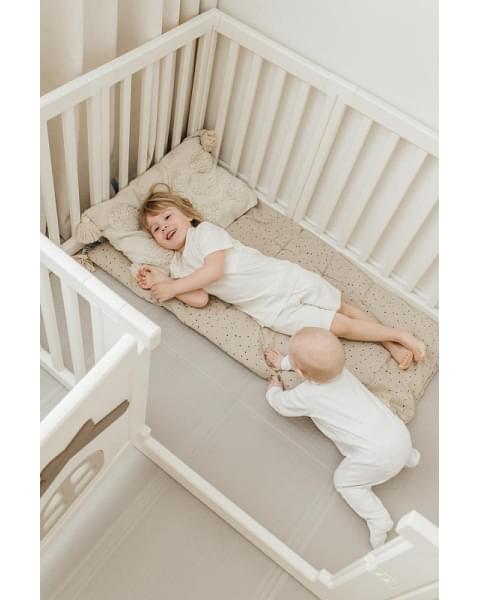 Большой детский игровой манеж UNIX Kids Classic Tree House 150 x 180 Camel