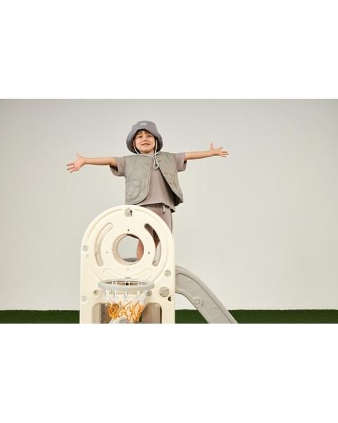 Игровой комплекс с горкой UNIX Kids Bus 171 см Grey