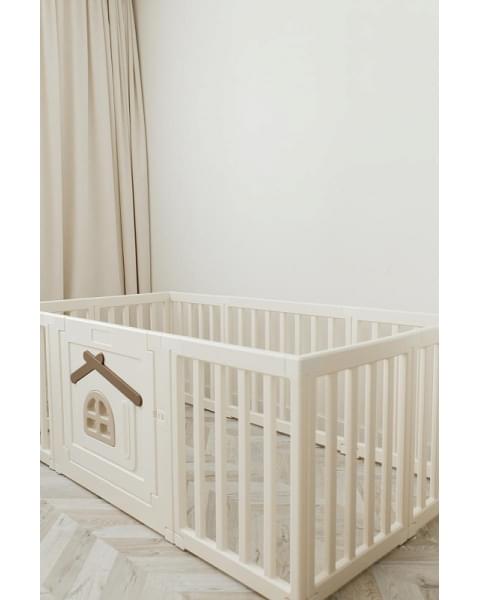 Большой детский игровой манеж UNIX Kids Classic Tree House 150 x 180 Camel