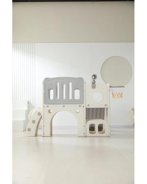 Игровой комплекс с горкой UNIX Kids Star Grey