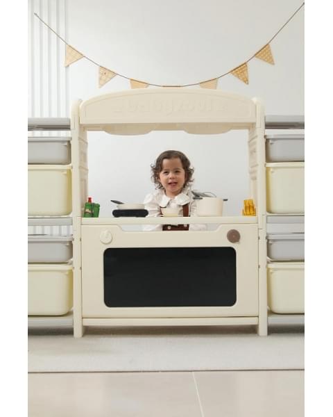 Кухня детская UNIX Kids Cook & Store 8 ящиков Grey