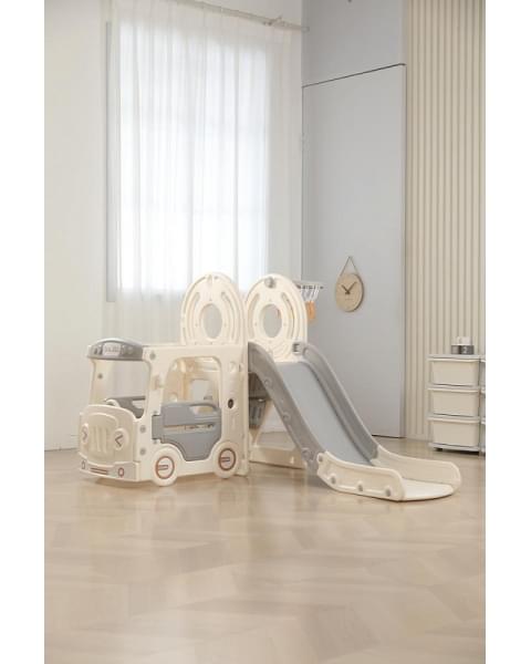 Игровой комплекс с горкой UNIX Kids Bus 171 см Grey