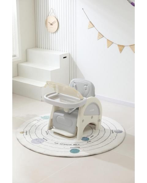 Стул для кормления UNIX Kids Cloud Трансформер (3 in 1) Grey