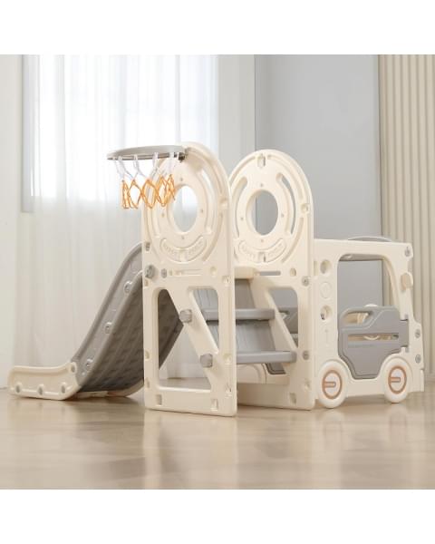 Игровой комплекс с горкой UNIX Kids Bus 171 см Grey