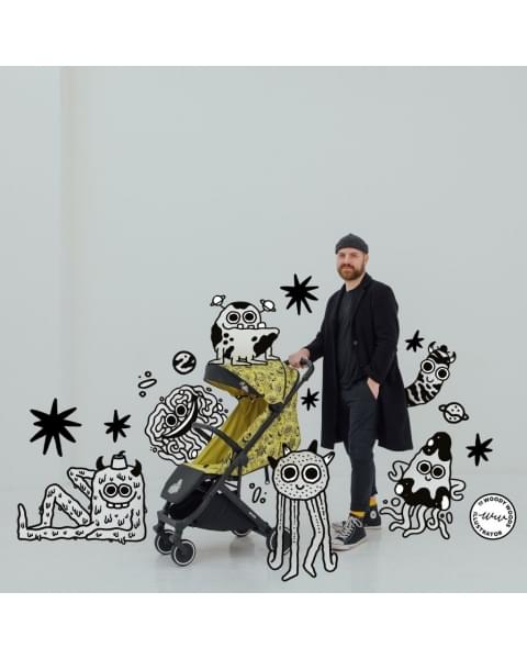 Коляска 2 в 1 Anex Air-X Special Edition, Woo / Пришельцы (Ax-SE-01)