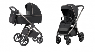 Коляска 2 в 1 Carrello Omega CRL-6530/1, Absolute Black (Черный)