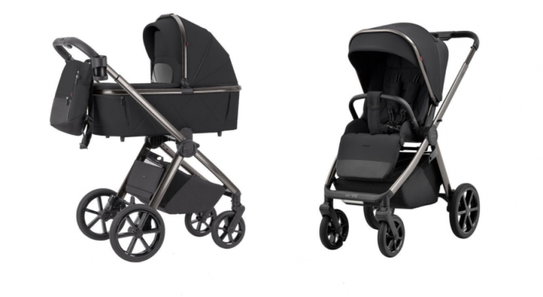 Коляска 2 в 1 Carrello Omega CRL-6530/1, Absolute Black (Черный)