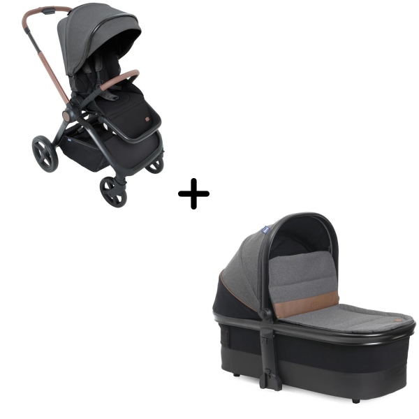 Коляска 2 в 1 Chicco Mysa, Black Satin (Черный)