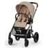 Коляска 2 в 1 Cybex Balios S Lux TPE 2025, Almond Beige с дождевиком