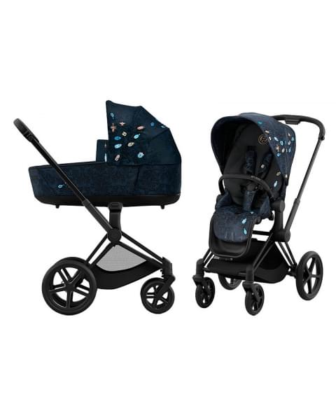 Коляска 2 в 1 Cybex Priam IV Jewels of Nature/Matt Black