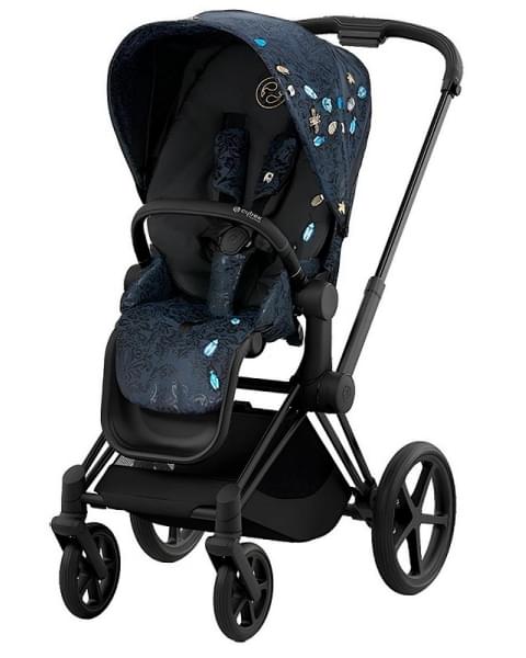 Коляска 2 в 1 Cybex Priam IV Jewels of Nature/Matt Black