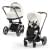 Коляска 2 в 1 Cybex Priam IV Platinum Collection шасси Chrome Brown, Off White (Белый)