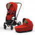 Коляска 2 в 1 Cybex Priam IV шасси Rose Gold, Autumn Gold (Оранжевый)