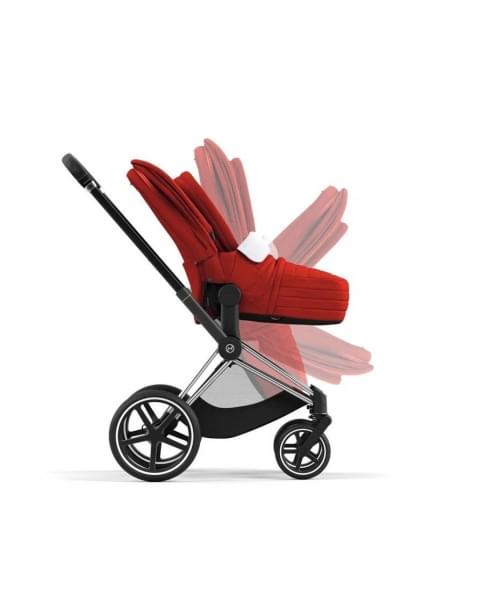 Коляска 2 в 1 Cybex Priam IV шасси Rose Gold, Autumn Gold (Оранжевый)