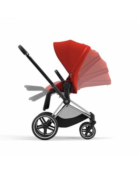 Коляска 2 в 1 Cybex Priam IV шасси Rose Gold, Autumn Gold (Оранжевый)